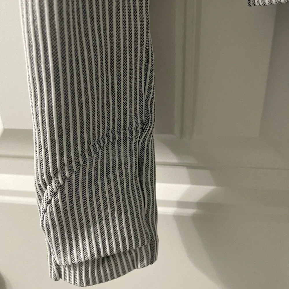 Striped Gray Long Sleeve Shirt - Picture 2 of 4